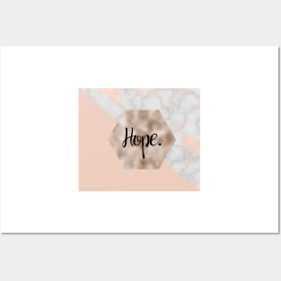 Hope on rose gold Posters and Art